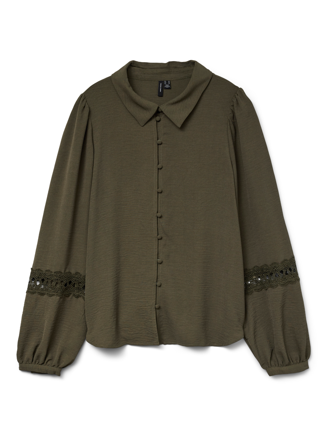 VMALVA LACE LS SHIRT WVN GA BOO Grønn