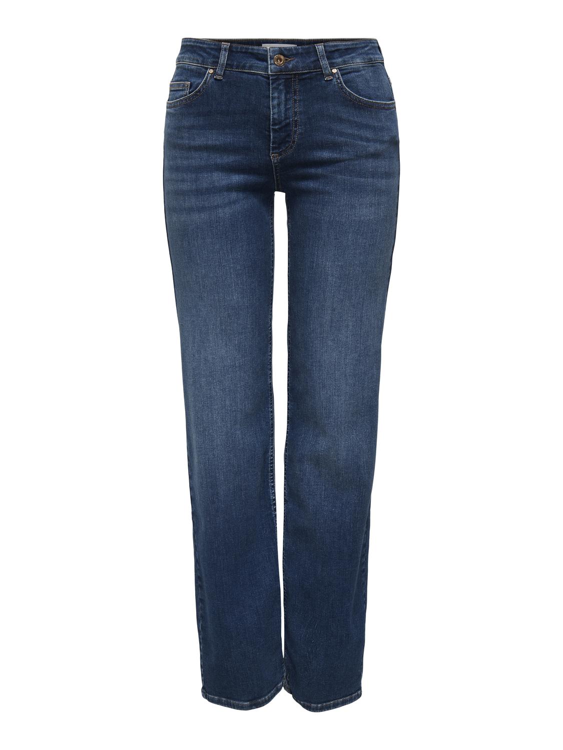 Onlblush Mid Straight Dnm Tai021 Noos Mørkeblå
