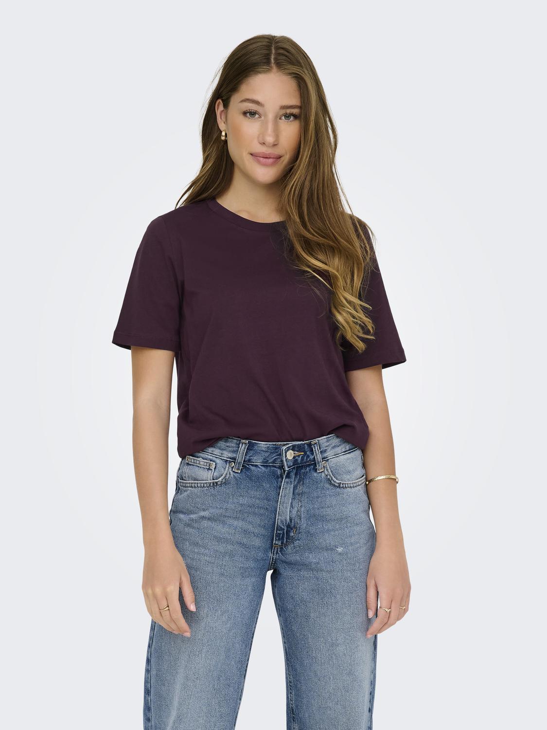 Onlonly S/s Tee Jrs Noos Mørkelilla