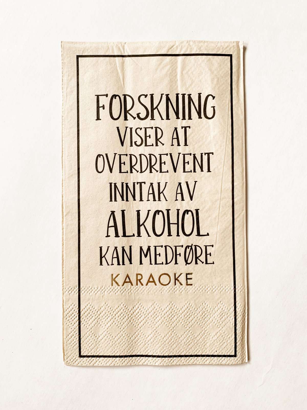 SERVIETT buffe «karaoke»