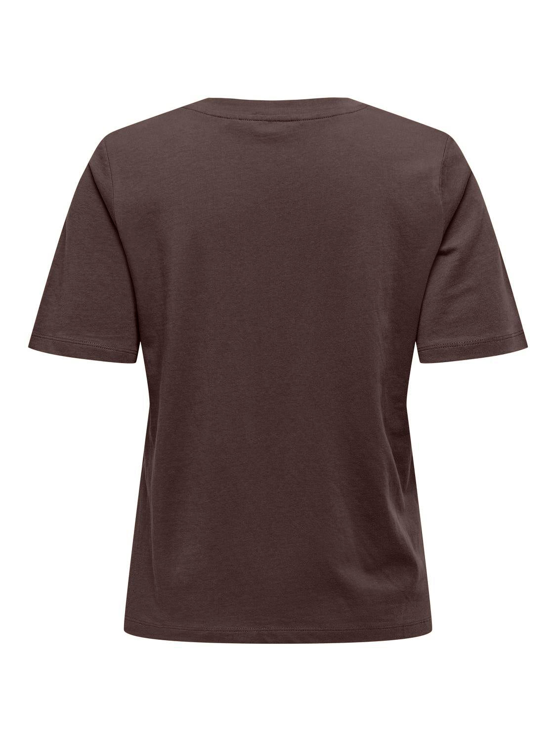 Onlonly S/s Tee Jrs Noos Mørkebrun