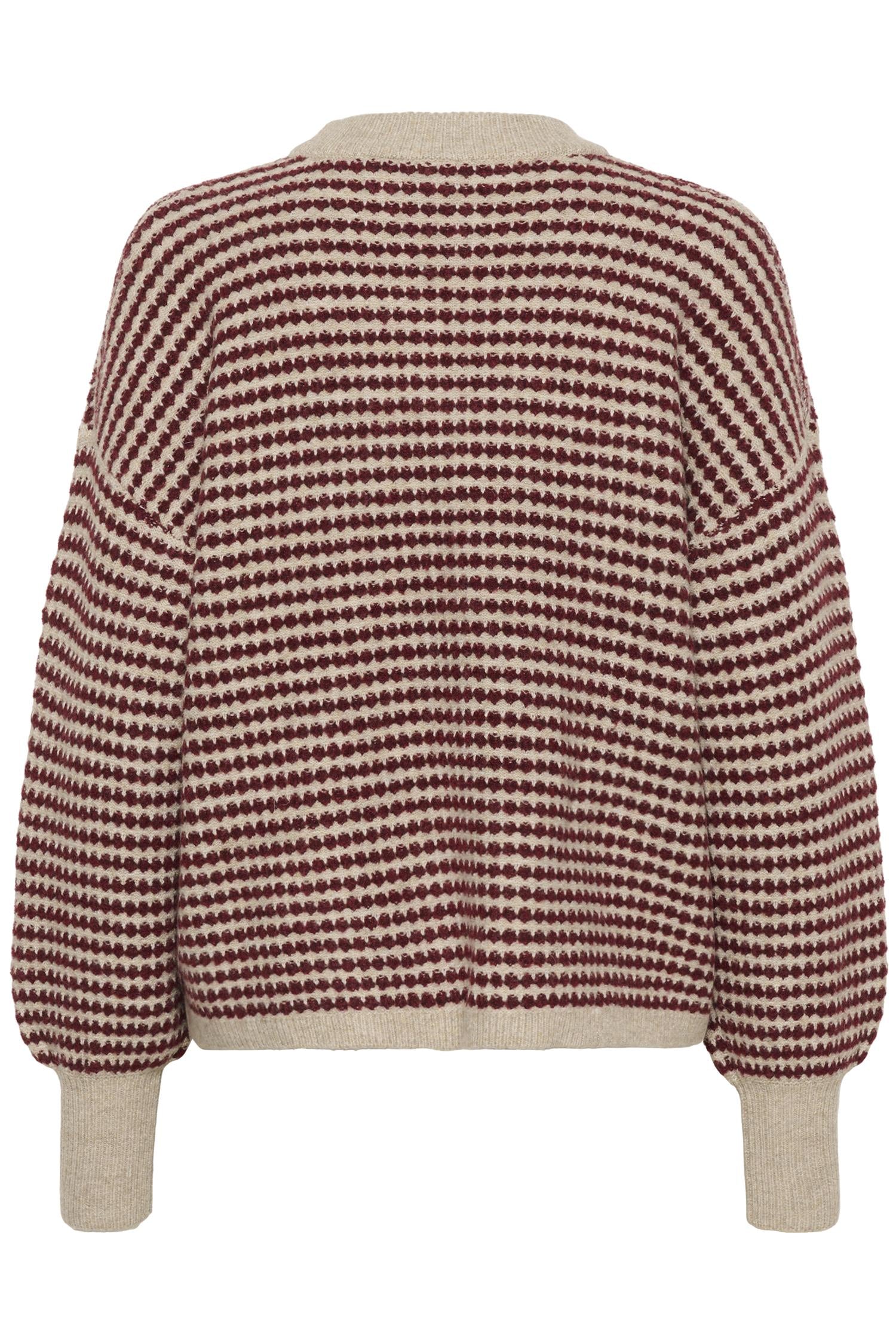 Kaellery Knit Pullover Feather Gray Mel./Windsor Wine
