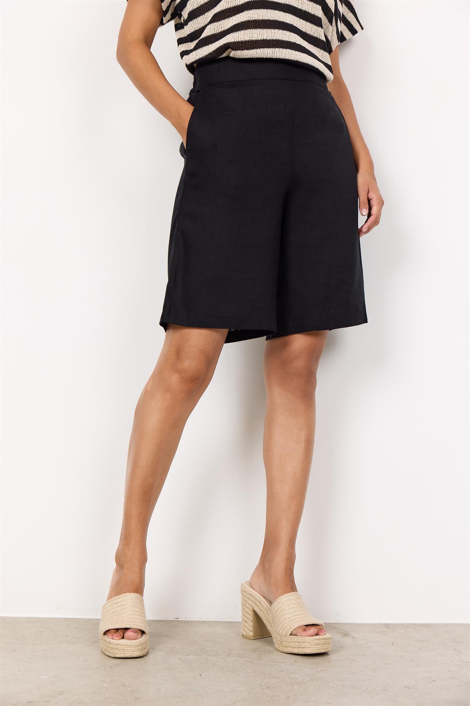SC-ROZALIA 3 SHORTS Svart