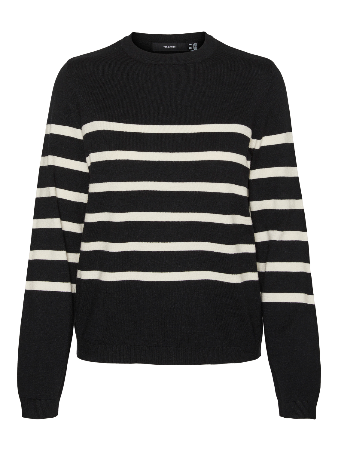 VMSABA PLAIN LS O-NECK PULLOVER GA NOOS Sort