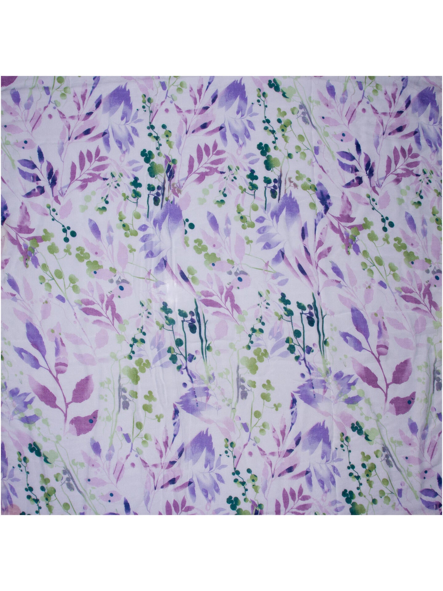 Skjerf blomster 90*180 Lilla