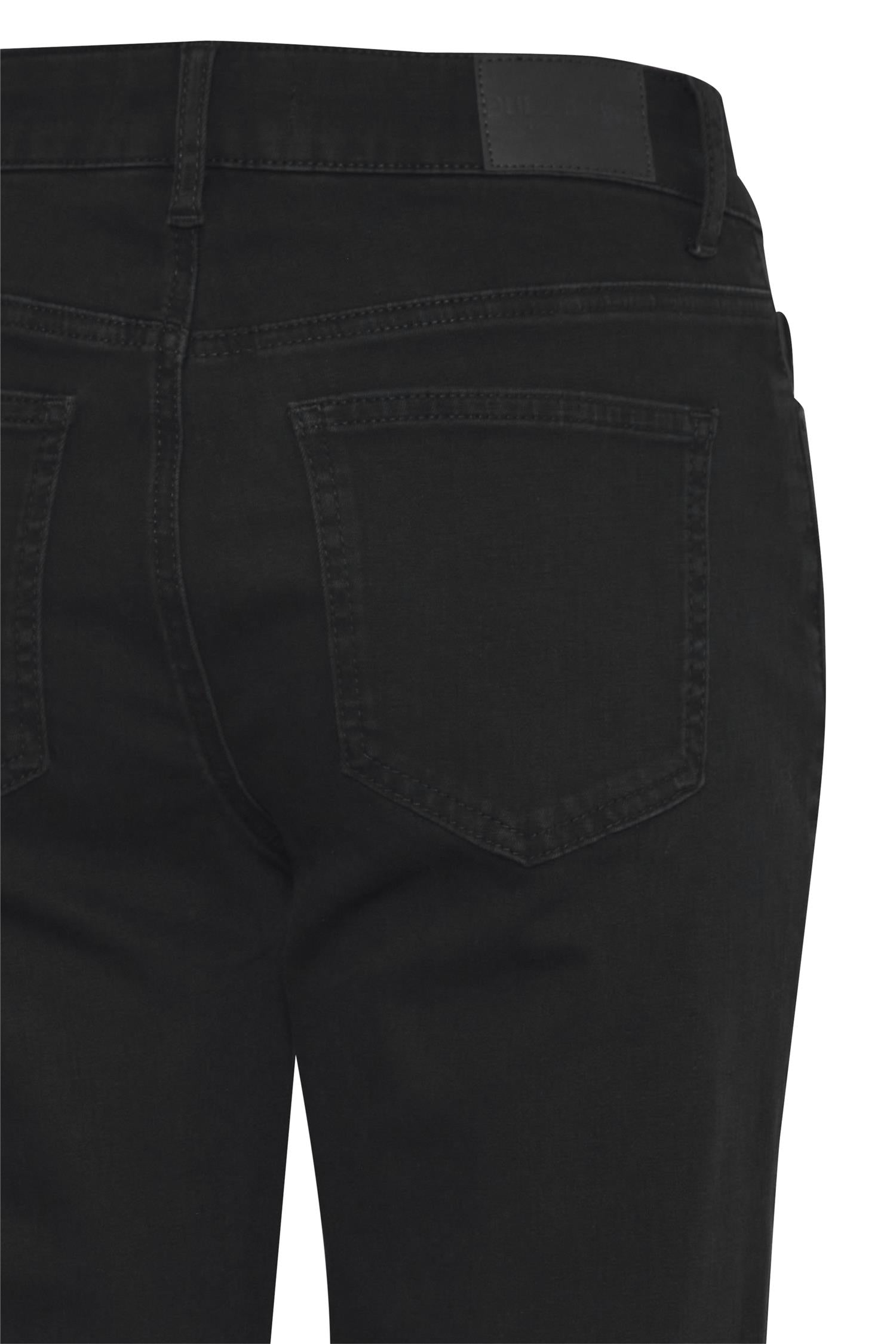 Pzemma Hw Jeans Medium Straight Leg Black Denim