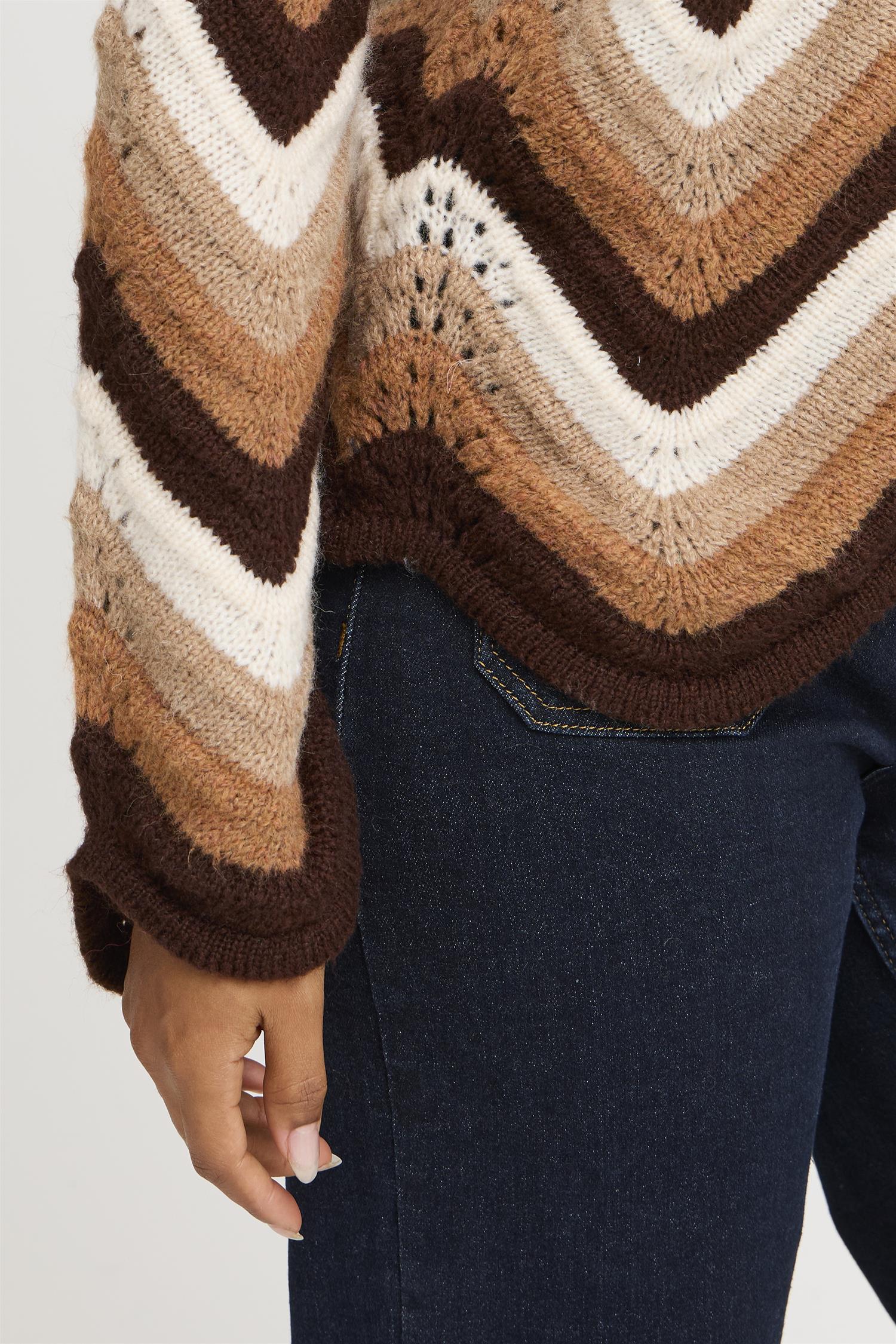 Sbbidiga Knit Cardigan Chocolate Brown