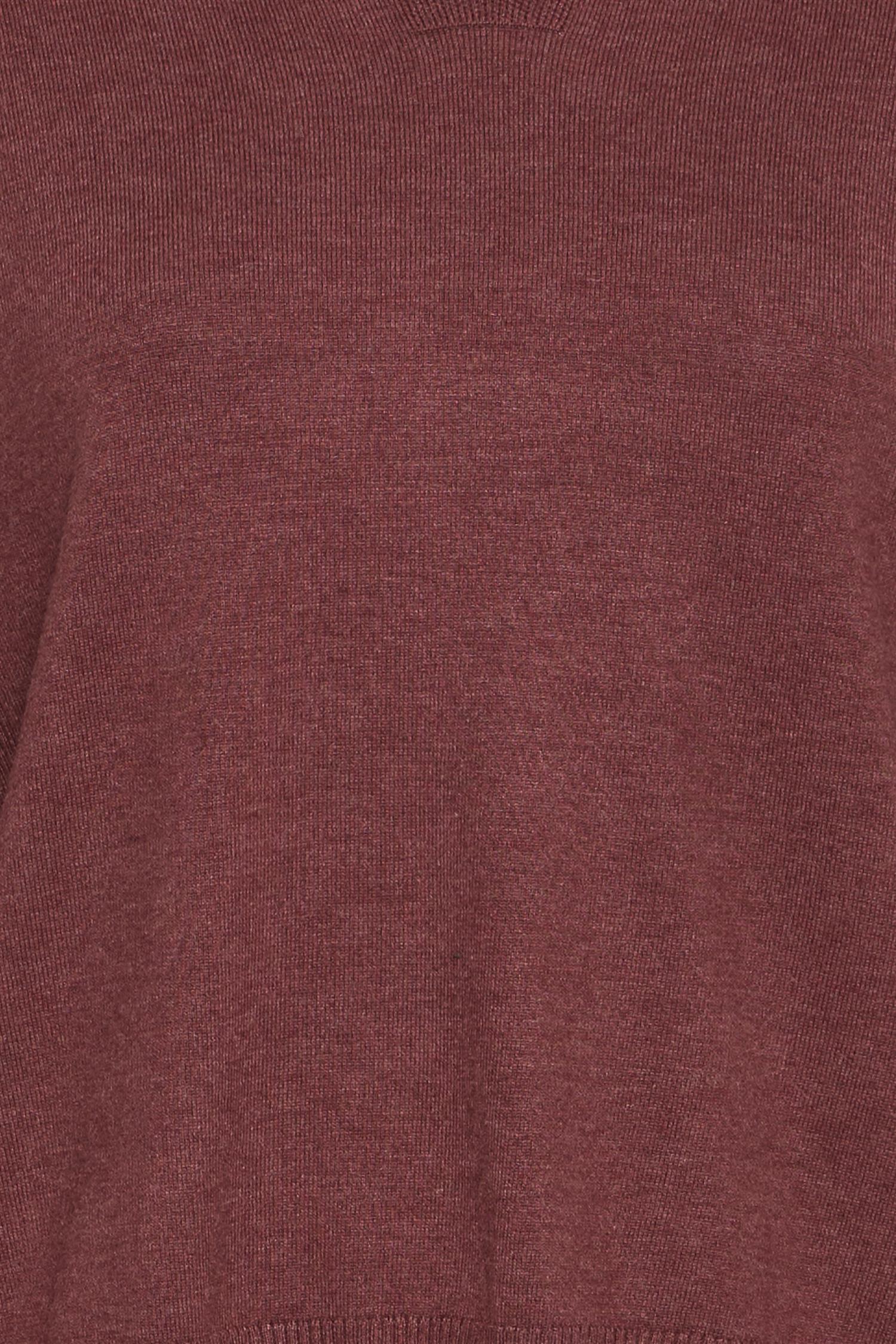 Pzsara Vneck Pullover Spiced Apple Melange