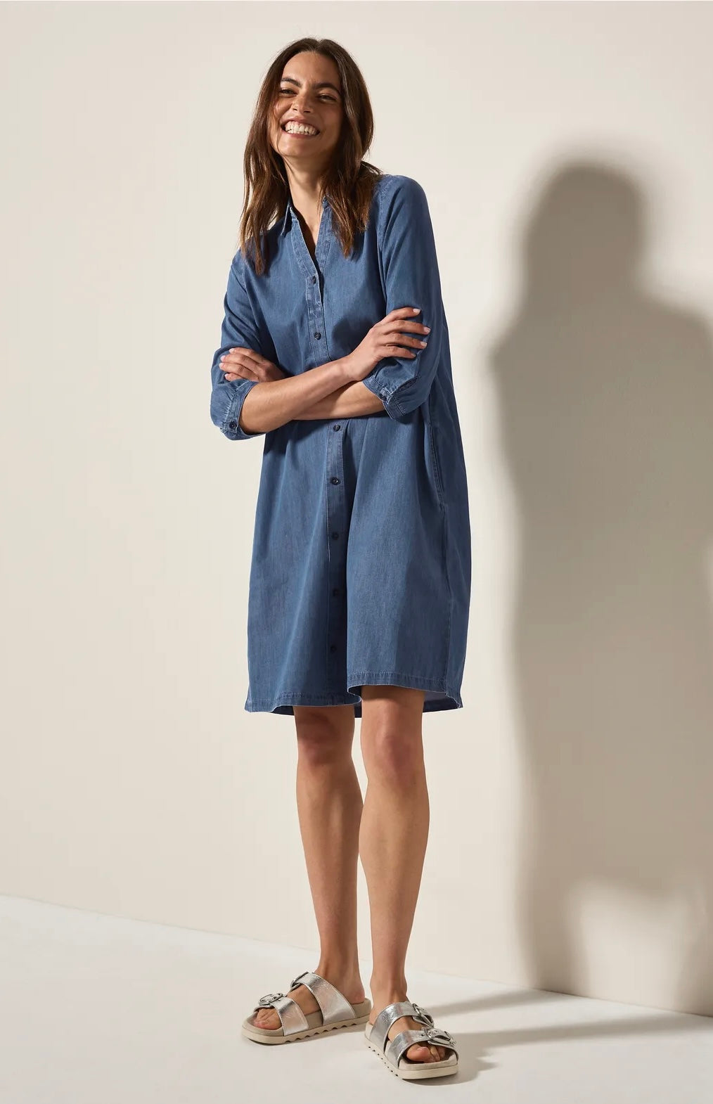 Denimlook dress Medium Blue Denim