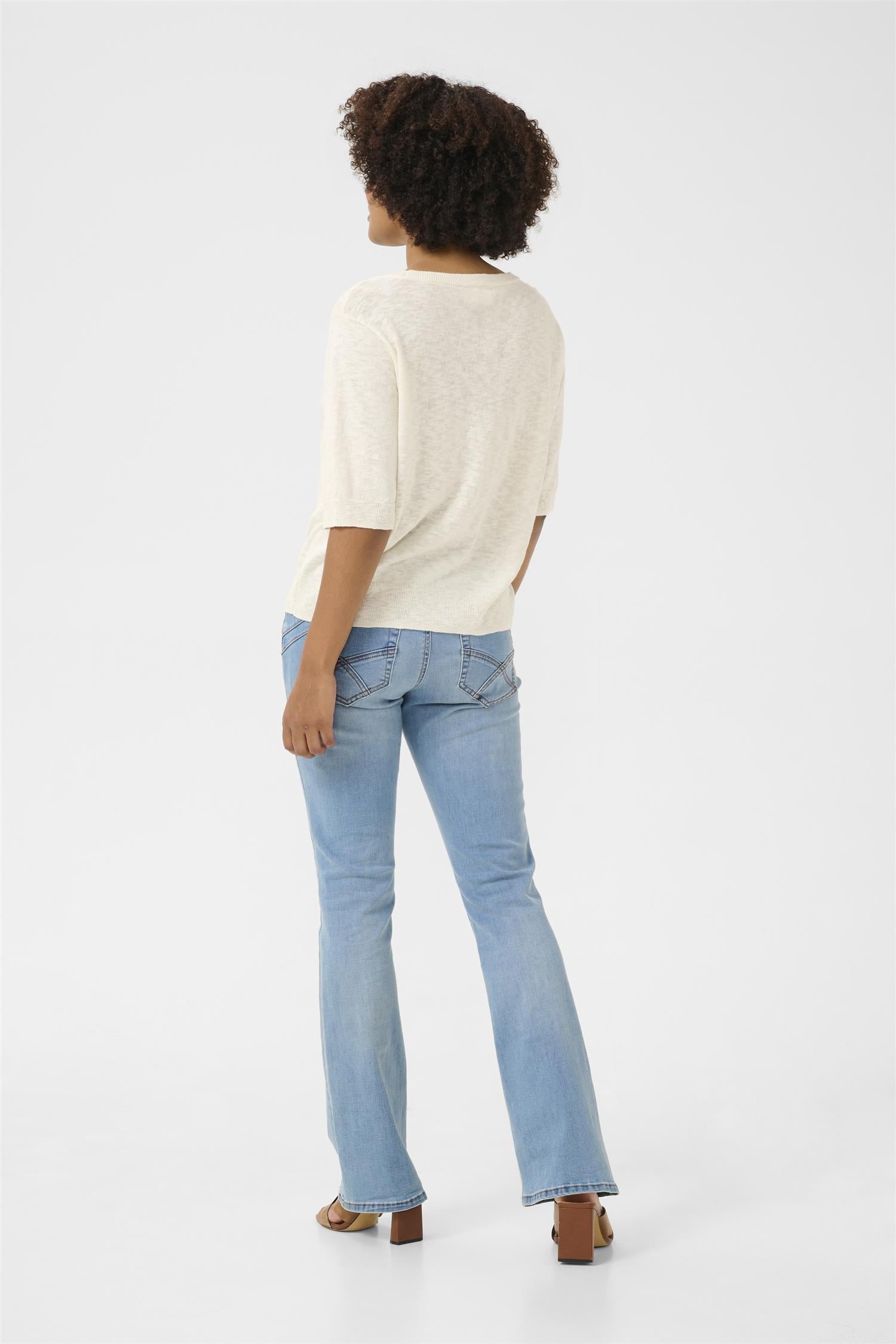 CREvisa Knit Blouse Marshmallow