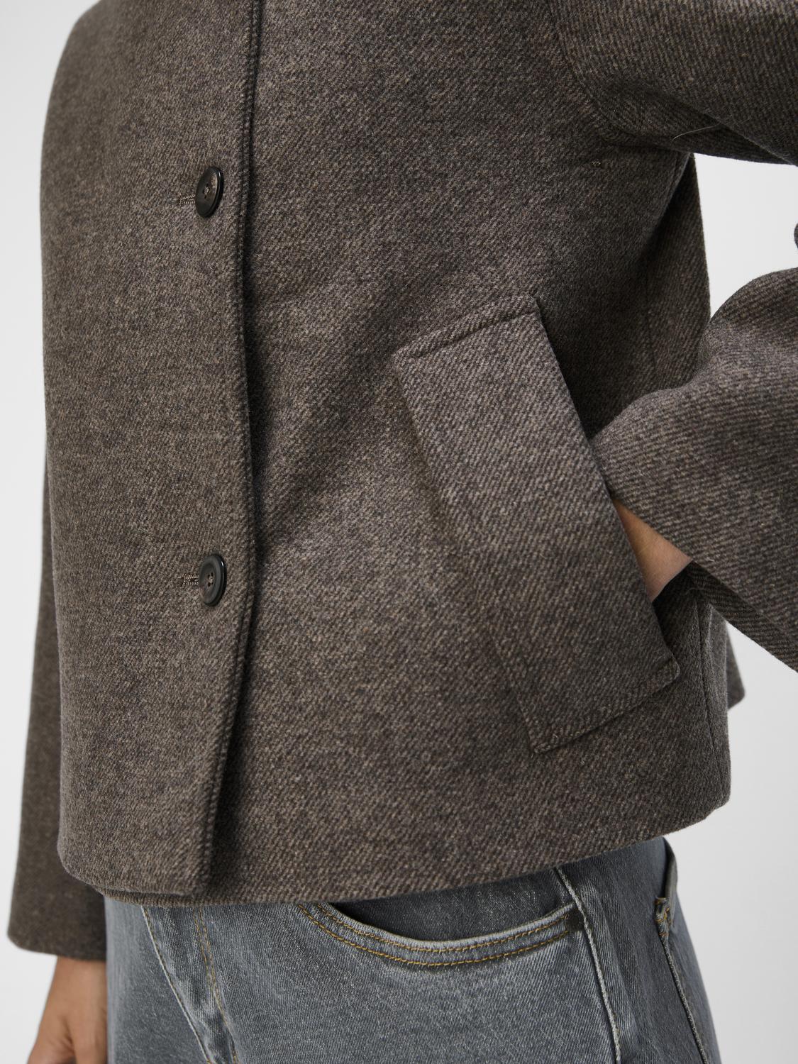 Objriki Re Short Jacket Noos Mellomgrå