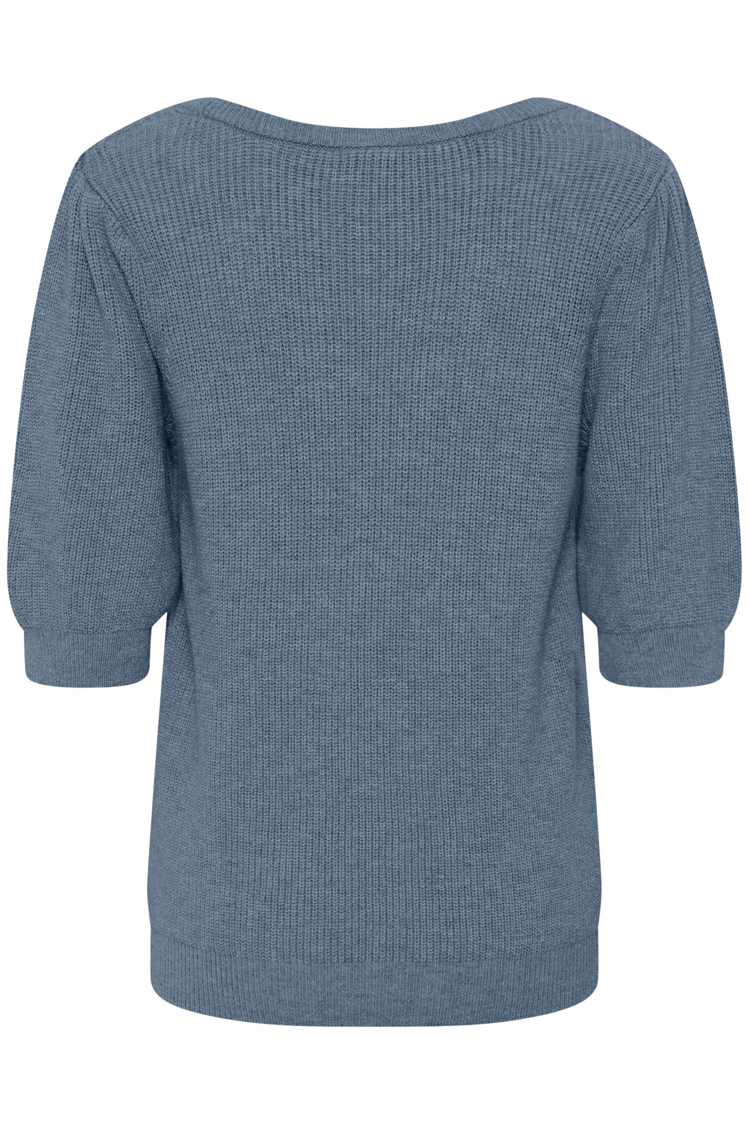 Crdela Short Sleeve Pullover Blue Heaven Melange