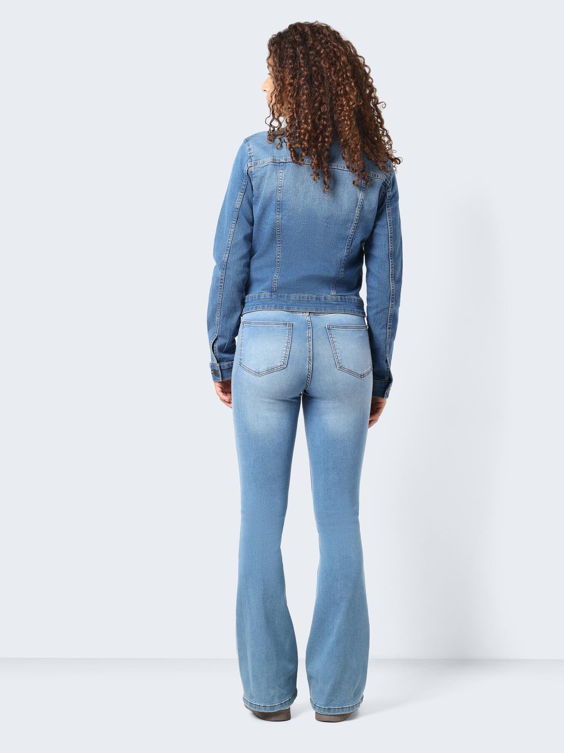 NMDEBRA L/S BLUE DENIM JACKET NOOS Mellomblå