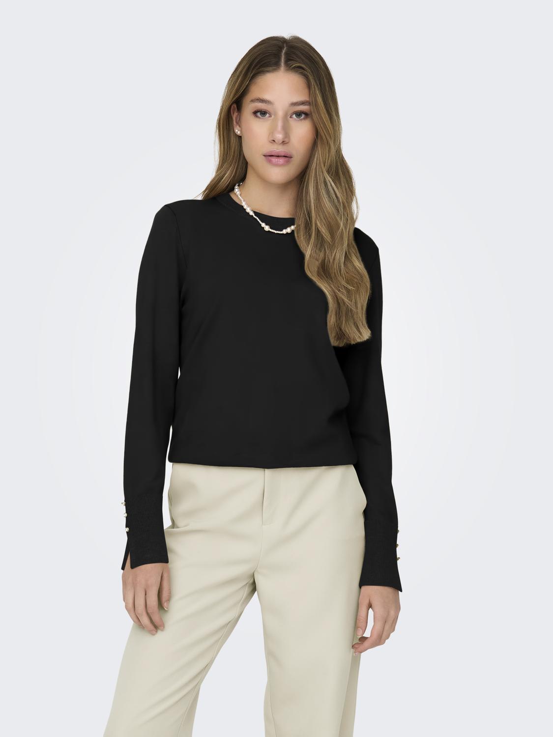 Jdymalou L/s On Button Pullover Knt Noos Sort