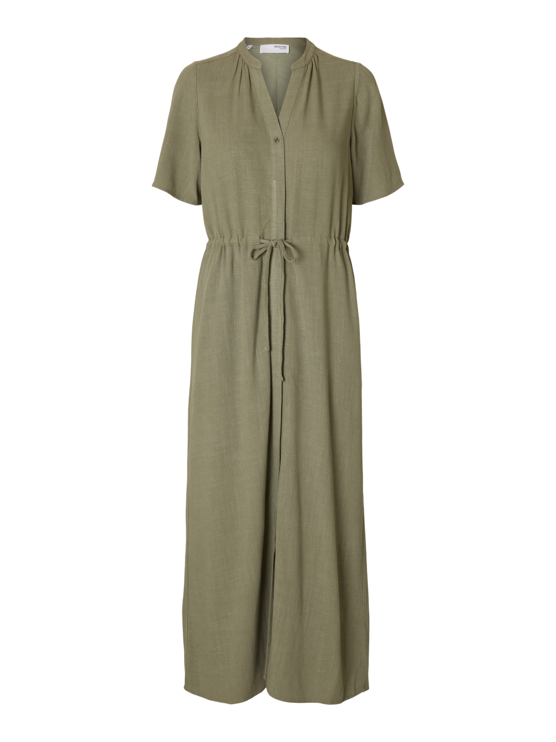 SLFVIVA-DAMINA SS ANKLE SUN DRESS NOOS Grønn