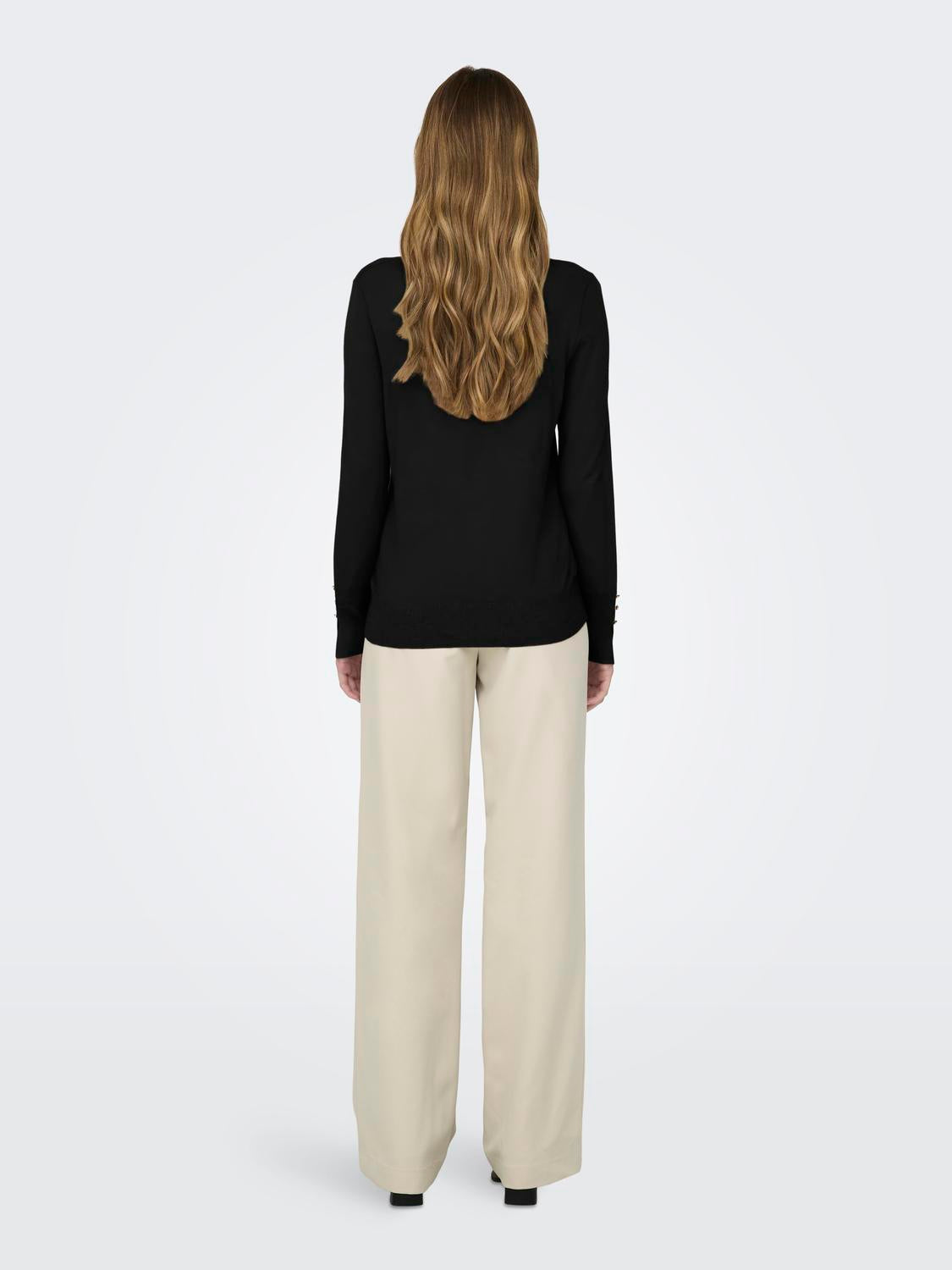 Jdymalou L/s On Button Pullover Knt Noos Sort