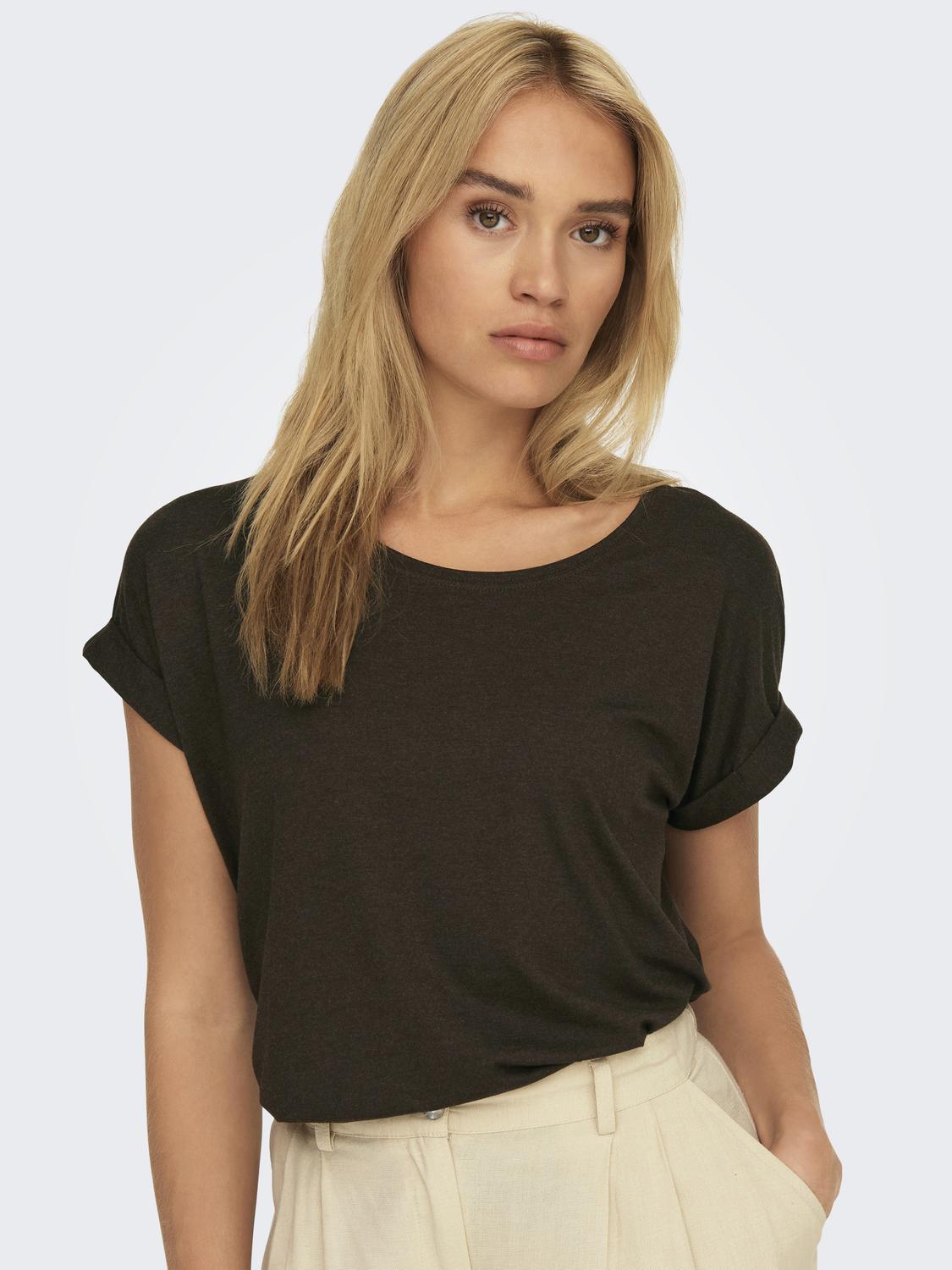 ONLMOSTER S/S O-NECK TOP NOOS JRS Mellombrun