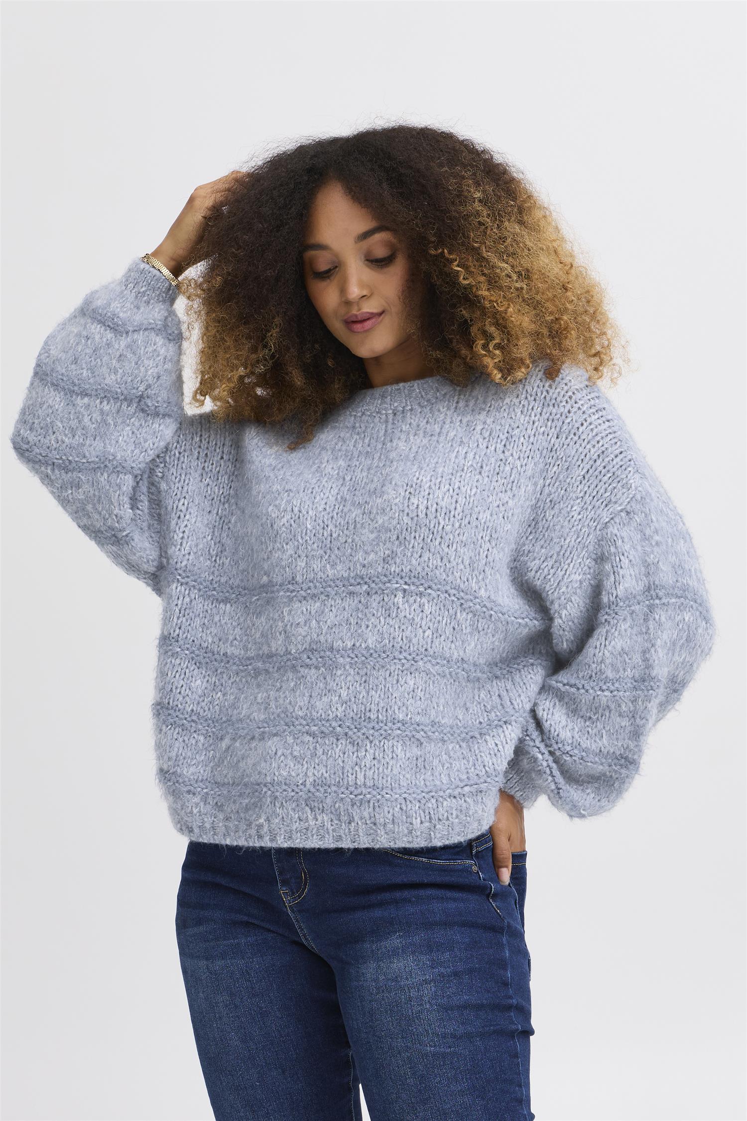 Sbgulmina Knit Blouse Jeans Blue