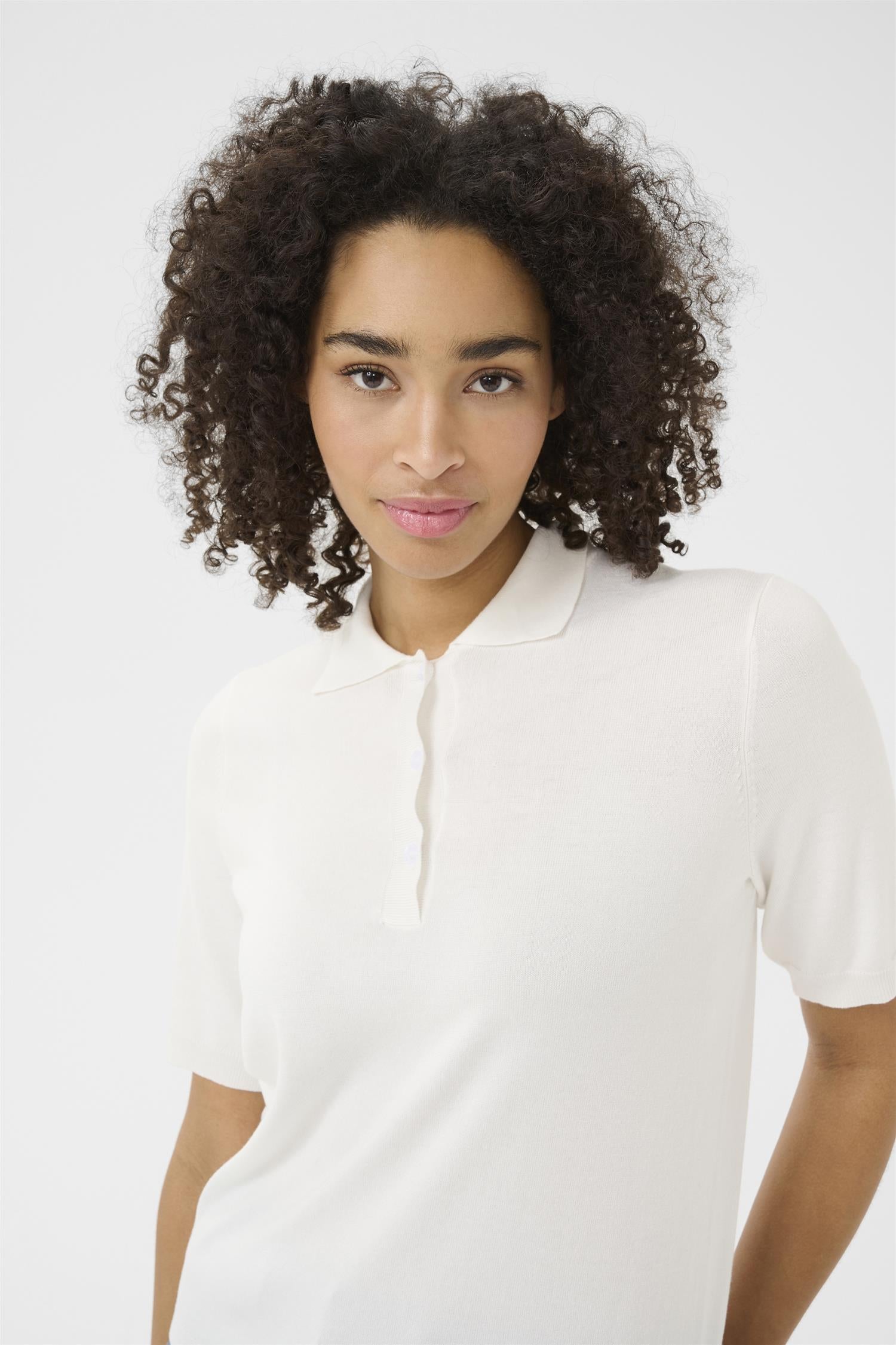 Kalizza Basic Polo Pullover Chalk