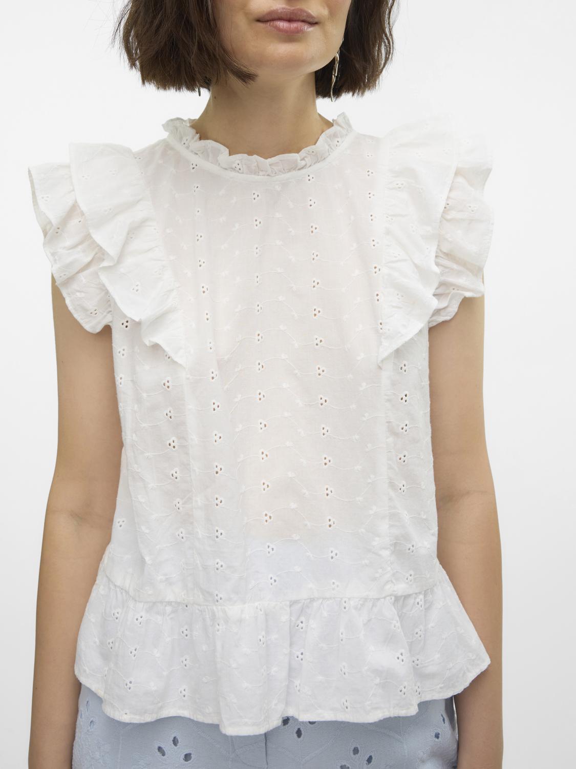 VMKAMMY SL HIGH NECK TOP VMA Hvit