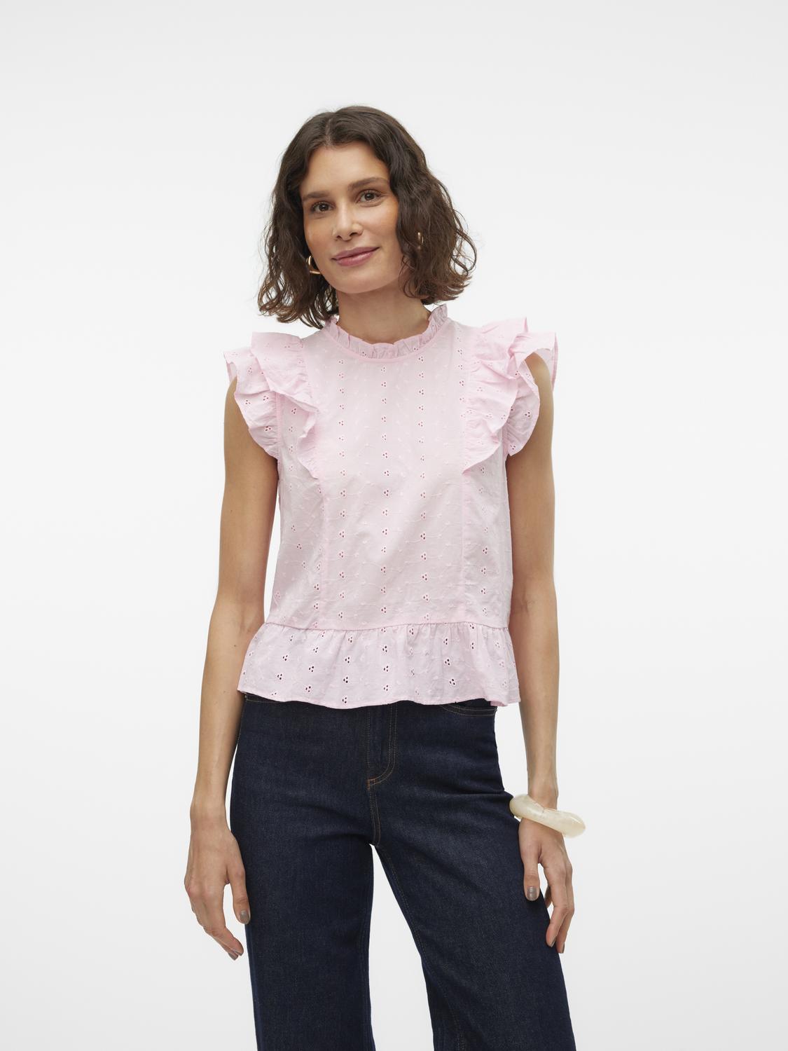 VMKAMMY SL HIGH NECK TOP VMA Rosa