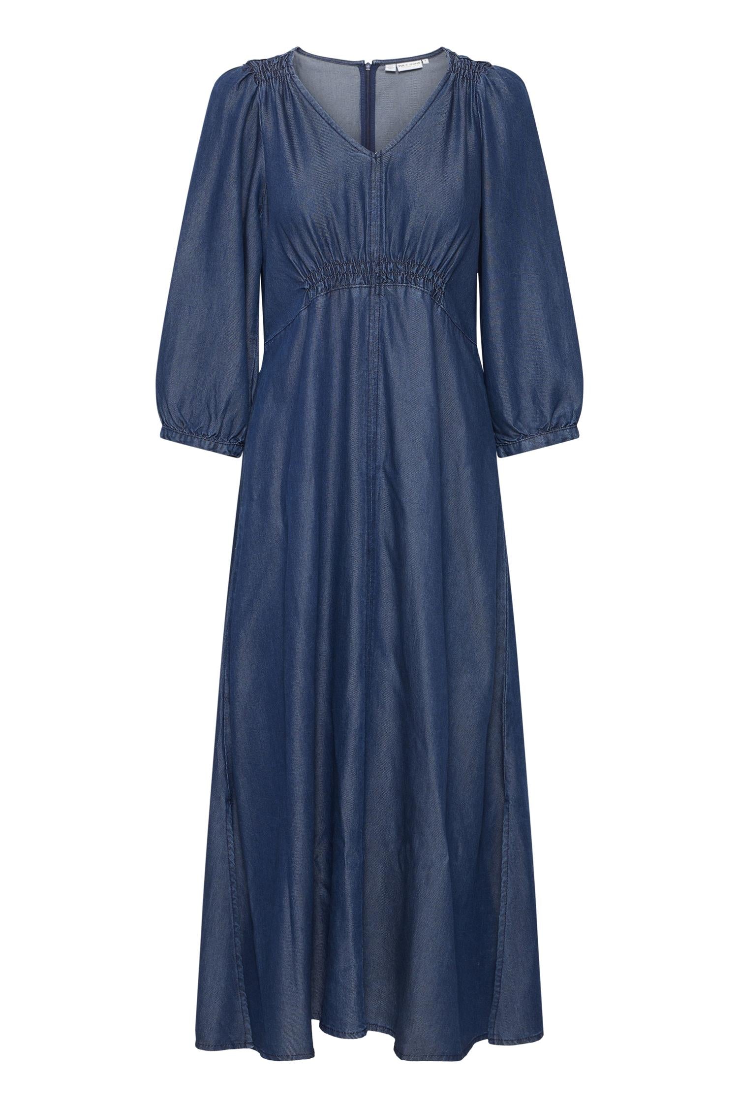 Pzsevielle Dress Un-Washed Denim