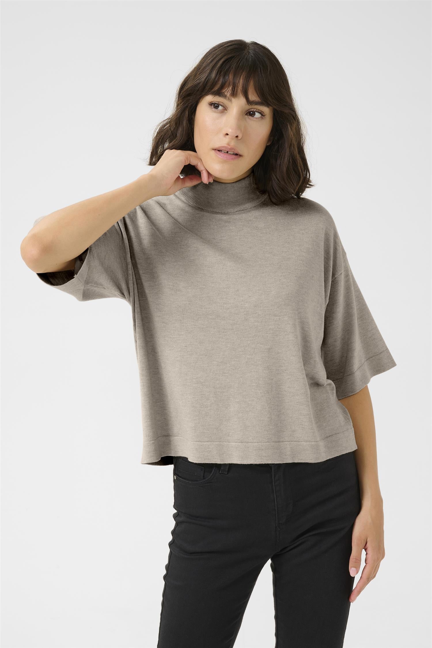 Kalizza Turtleneck Feather Gray Melange