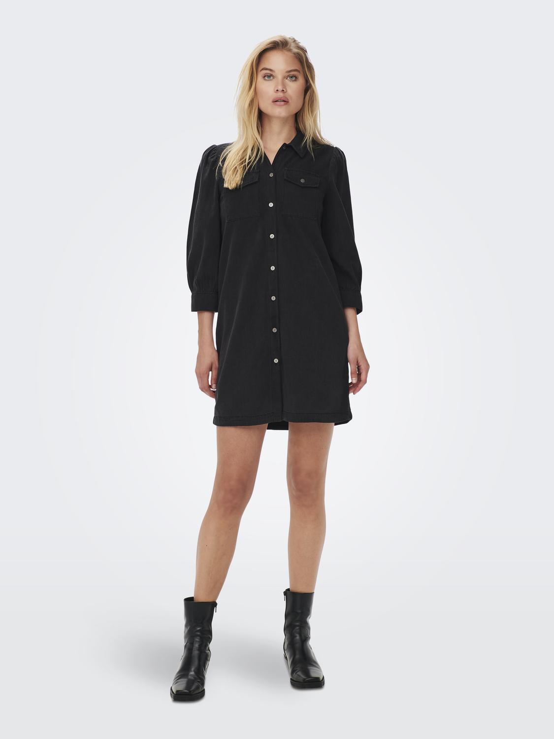 -Onlfelica Dnm Dress Noos Sort