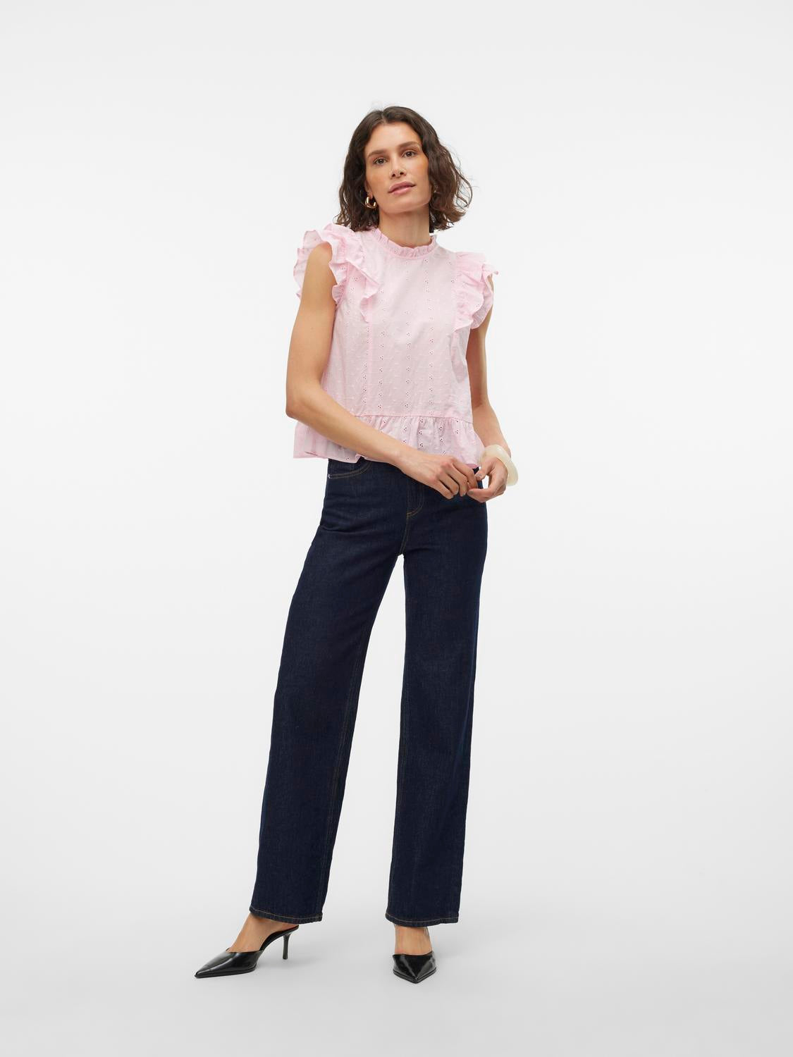 VMKAMMY SL HIGH NECK TOP VMA Rosa