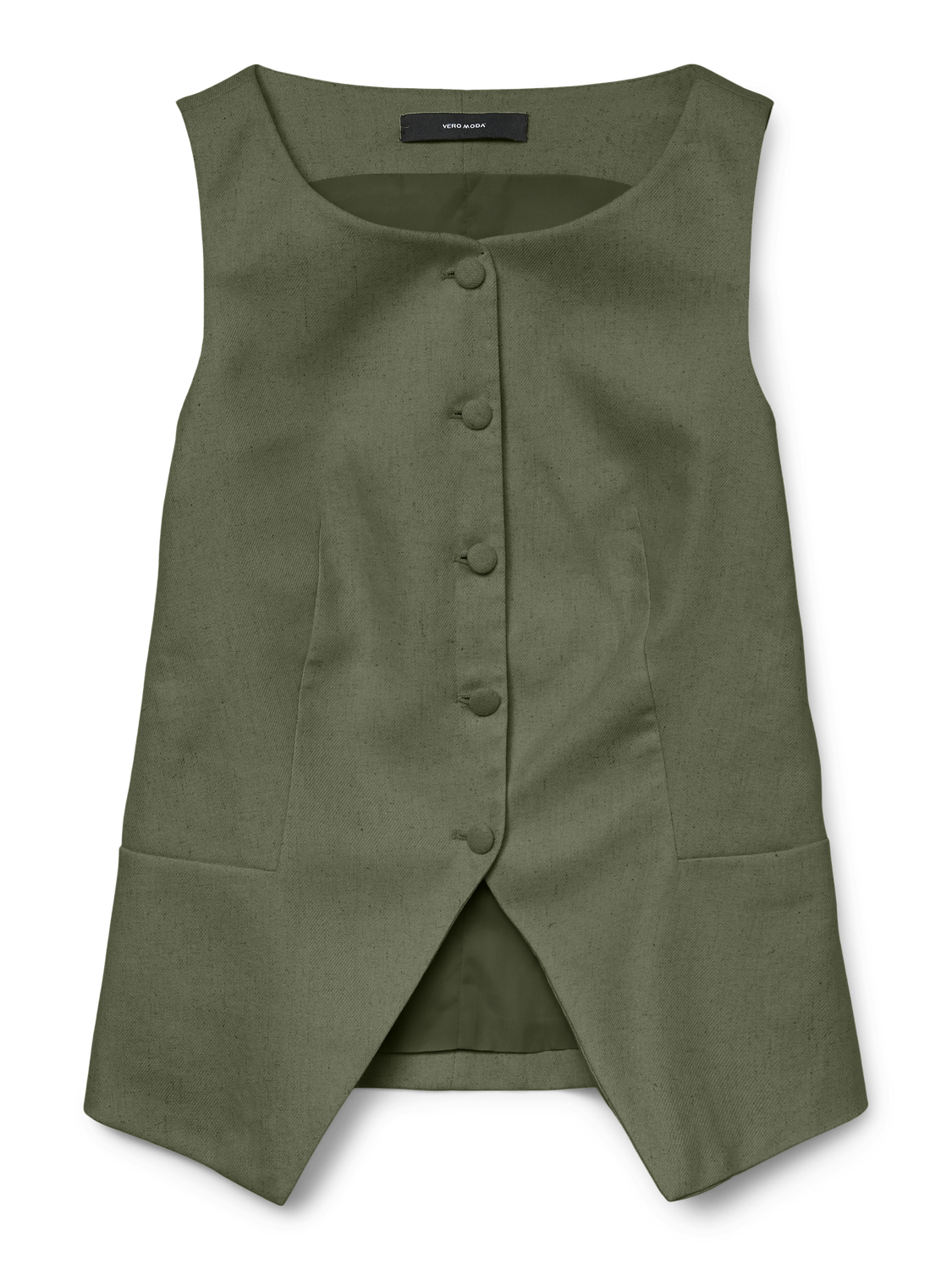 VMFLORENCE SL WAISTCOAT Mørkegrønn