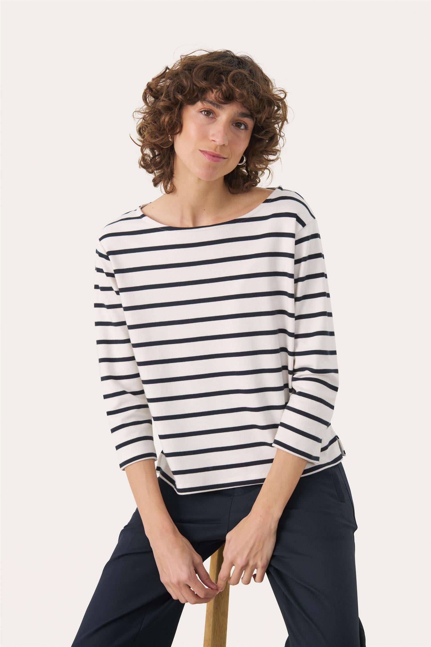 Nelapw Ts Dark Navy Stripe