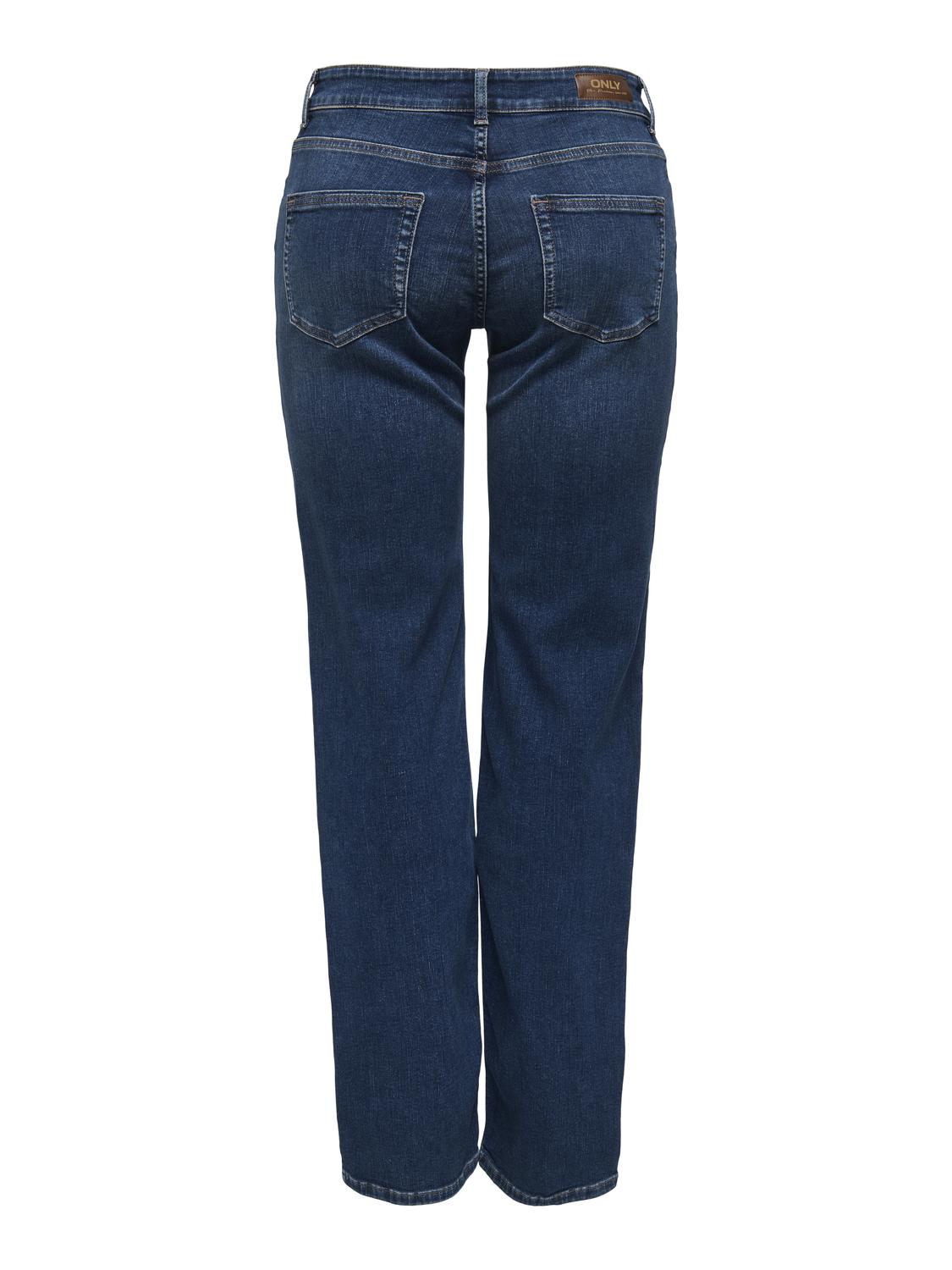 Onlblush Mid Straight Dnm Tai021 Noos Mørkeblå