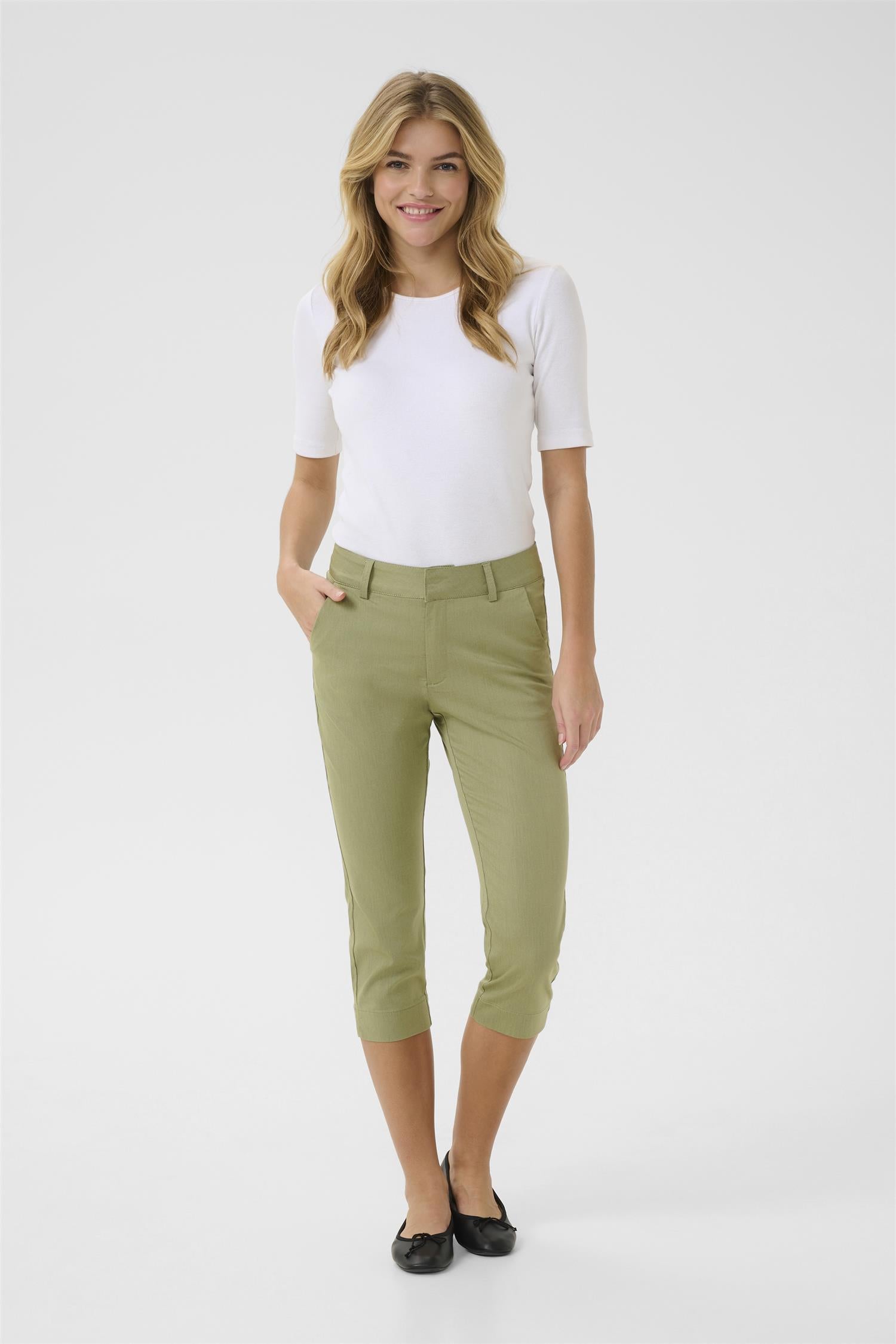 KAlea Capri Pants Oil Green