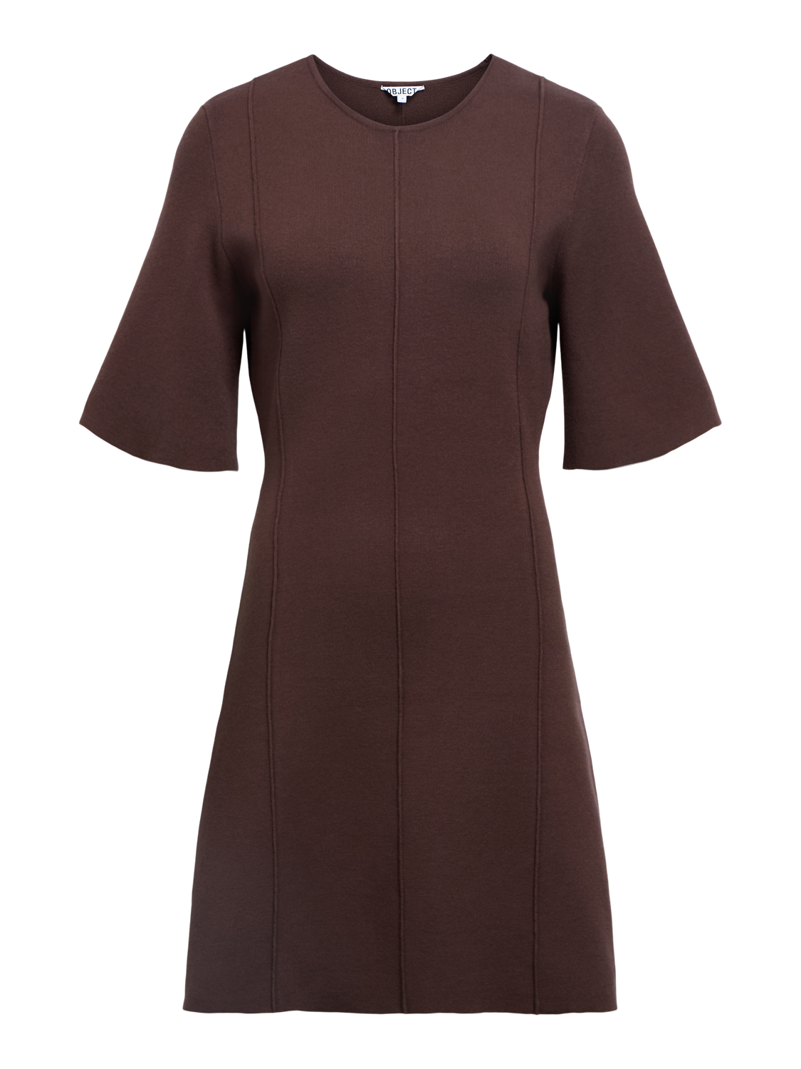 Objreynard 2/4 Re Short Dress Noos Mørkebrun