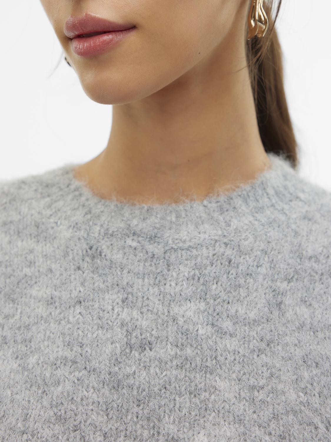 VMNOVAH SS O-NECK PUFF PULLOVER GA NOOS Mellomgrå
