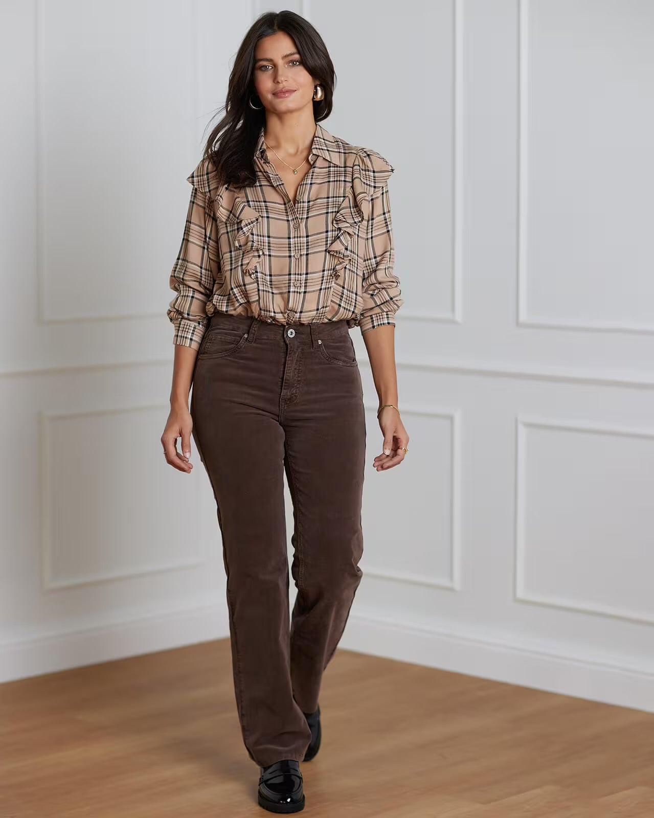 Mily check Beige