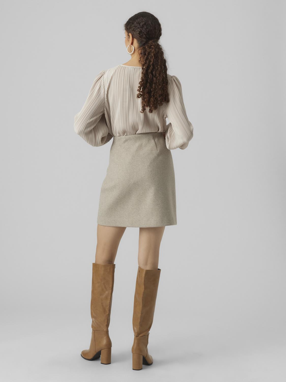 VMFORTUNEALLISON HW SHORT SKIRT GA NOOS Beige