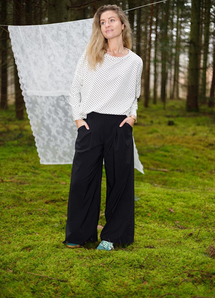 BCDAVINA WIDELEG PANT Svart