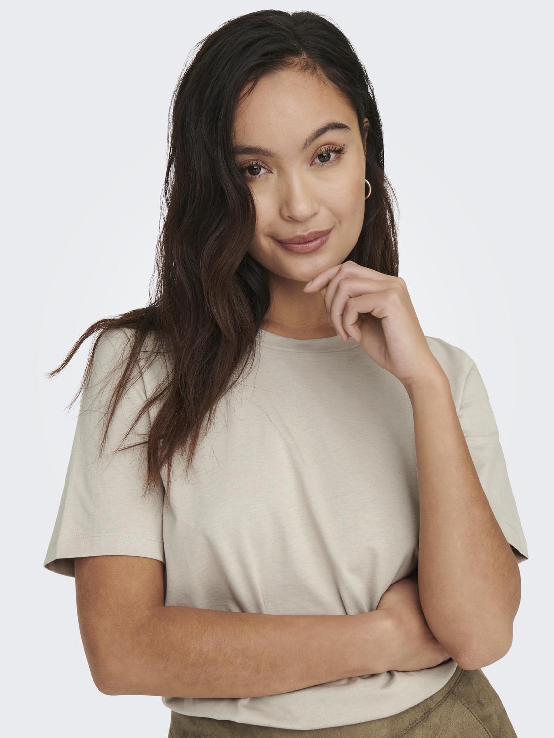 Onlonly S/s Tee Jrs Noos Lysegrå