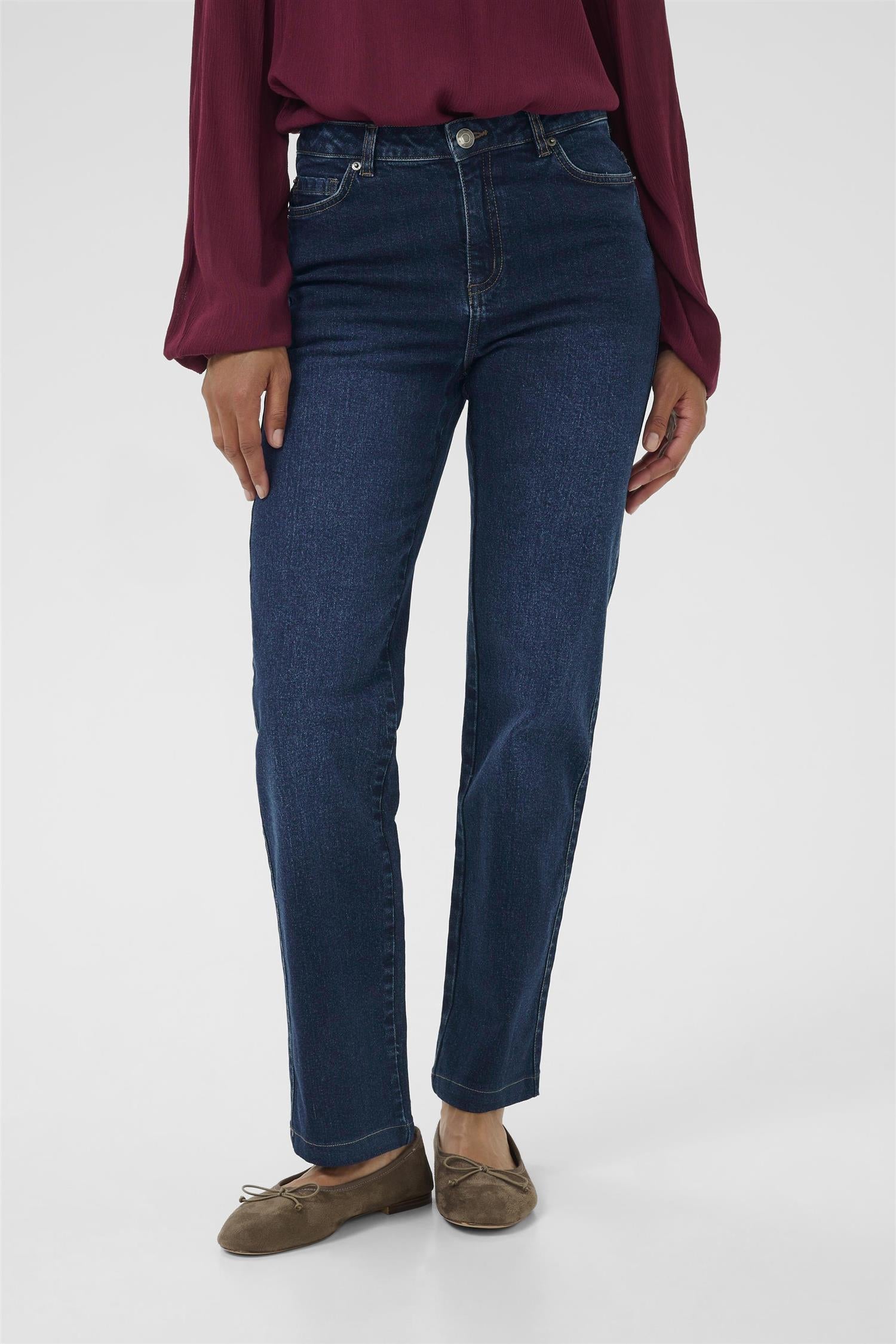 Kamaris Reg Fit Jeans Dark Blue Denim