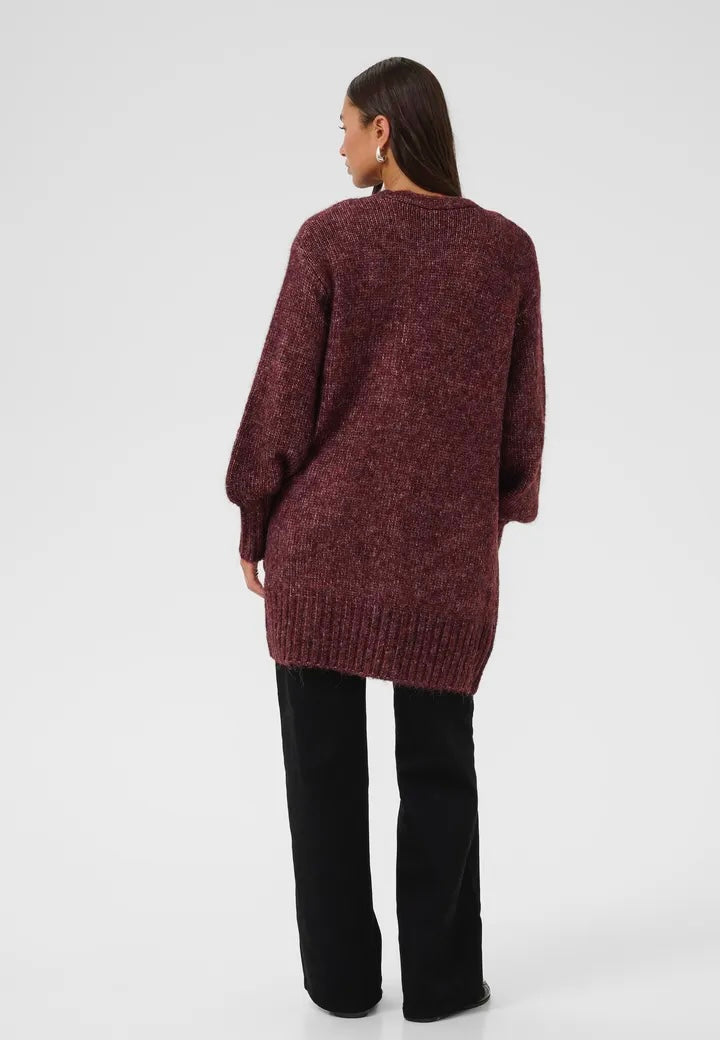 Katrina Knit Cardigan Windsor Wine Melange