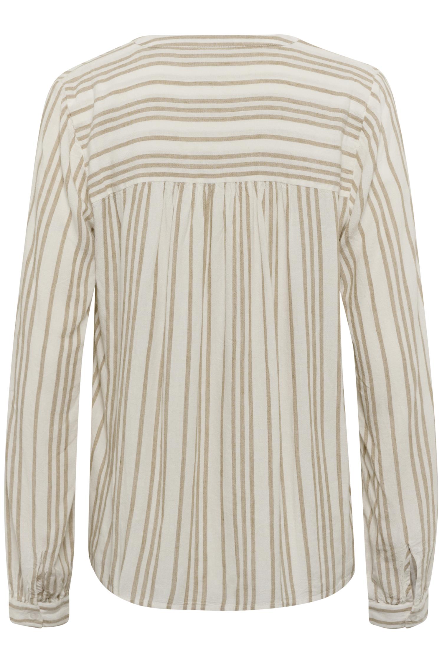KAmilia Blouse Chalk / Chinchilla Stripe