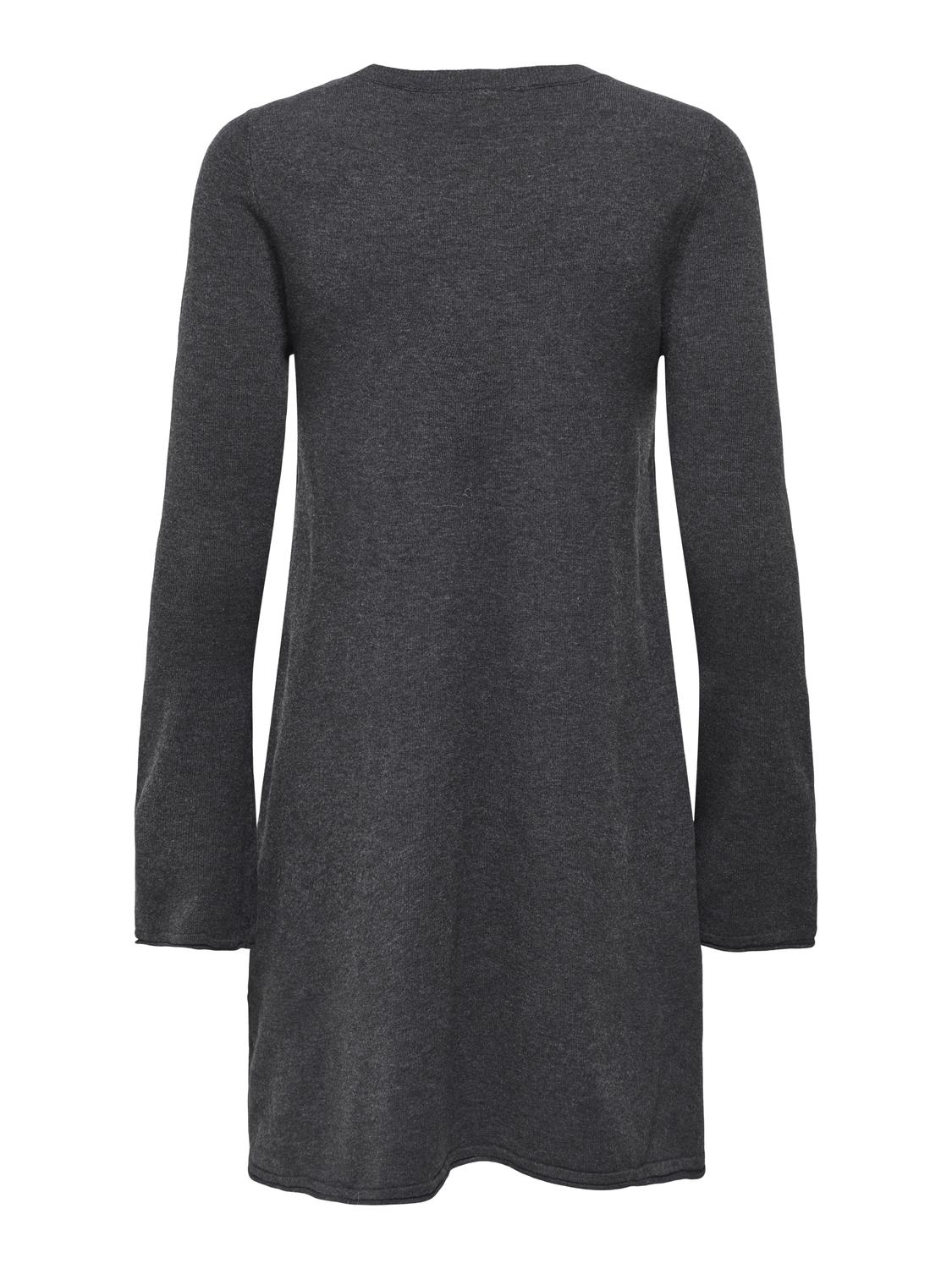 Onlamalio Life Ls Oneck Dress Knt Mørkegrå