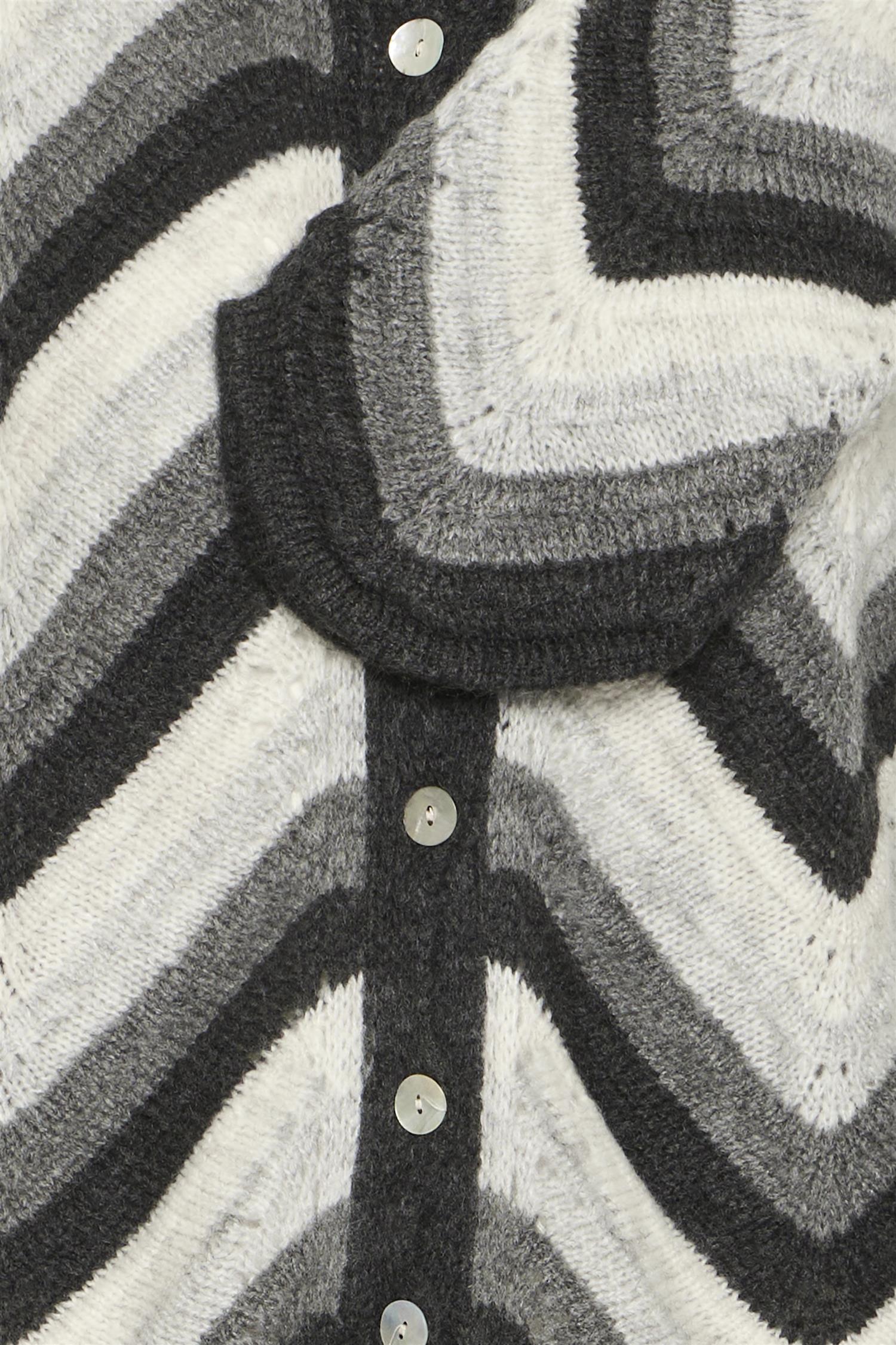 Sbbidiga Knit Cardigan Grey Melange