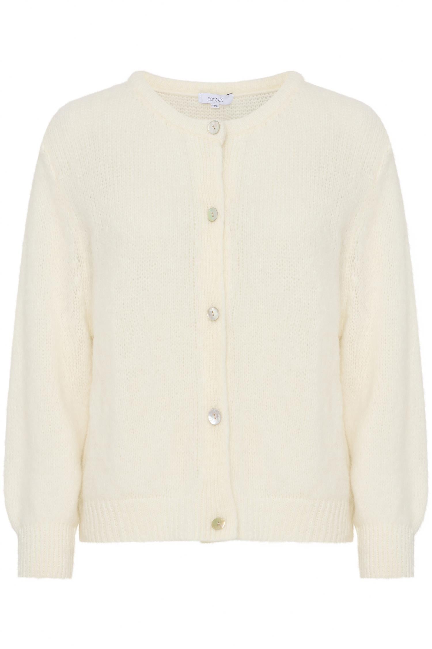 SBGULVIG KNIT CARDIGAN Antique White