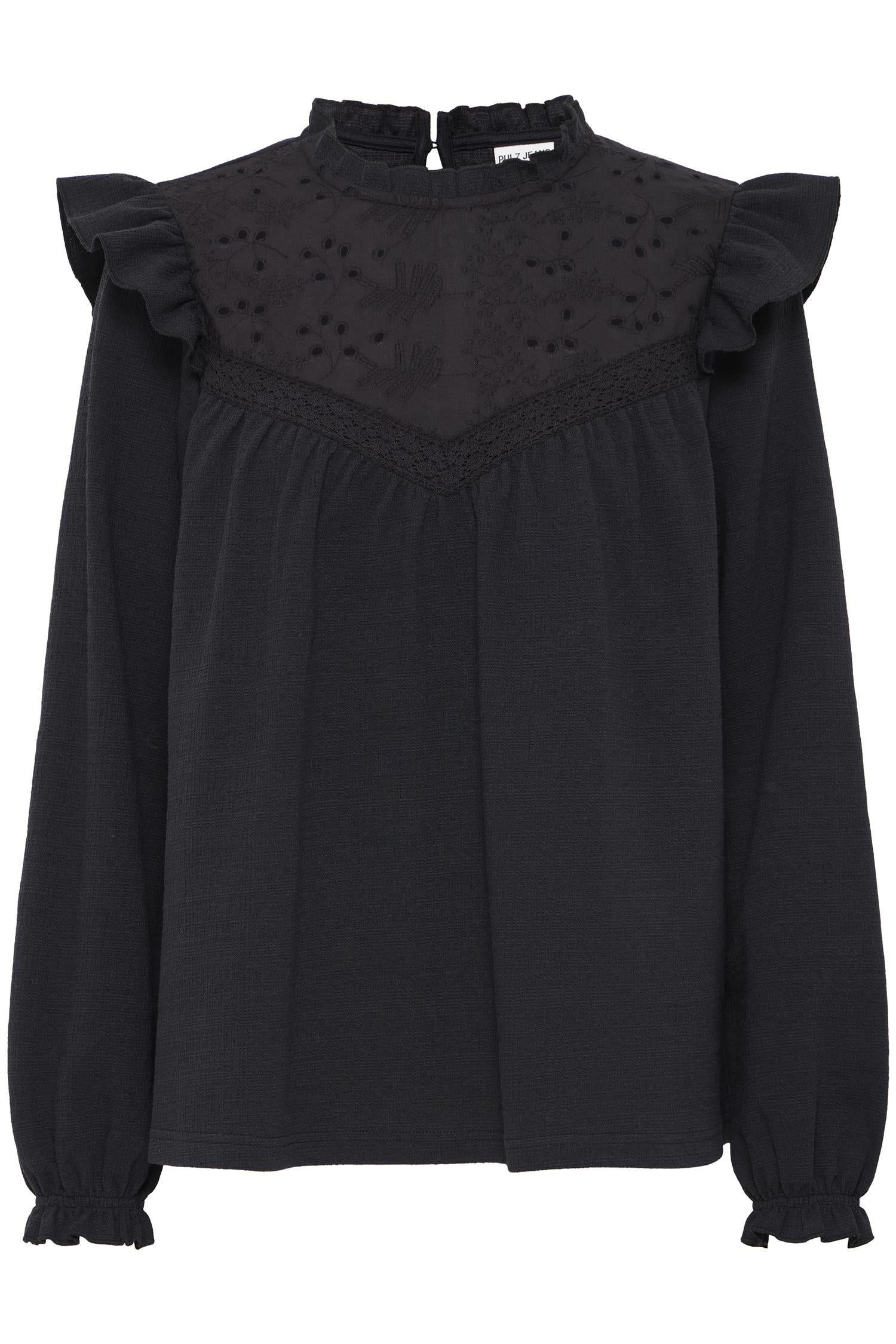 Pzpalmer Blouse Black Beauty