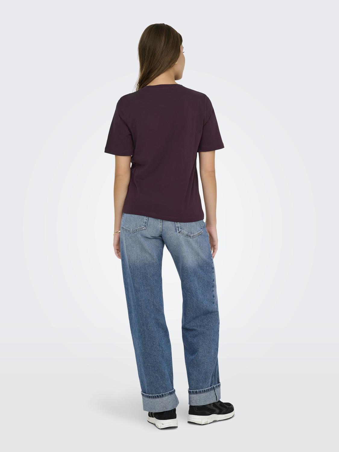 Onlonly S/s Tee Jrs Noos Mørkelilla