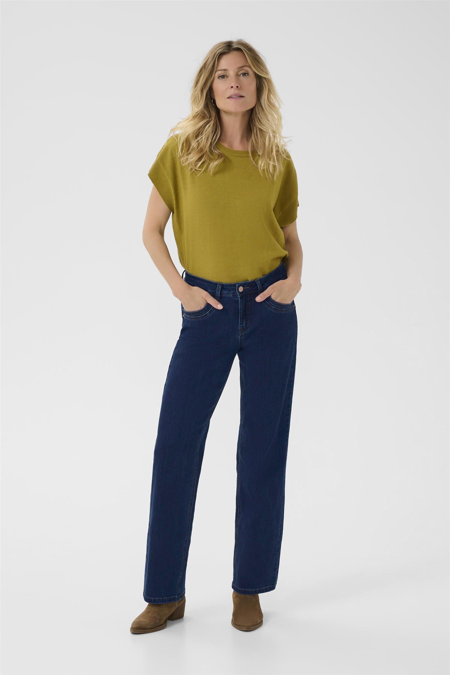 Crlone Straight Leg Jeans - Coco Fit Dark Blue Denim