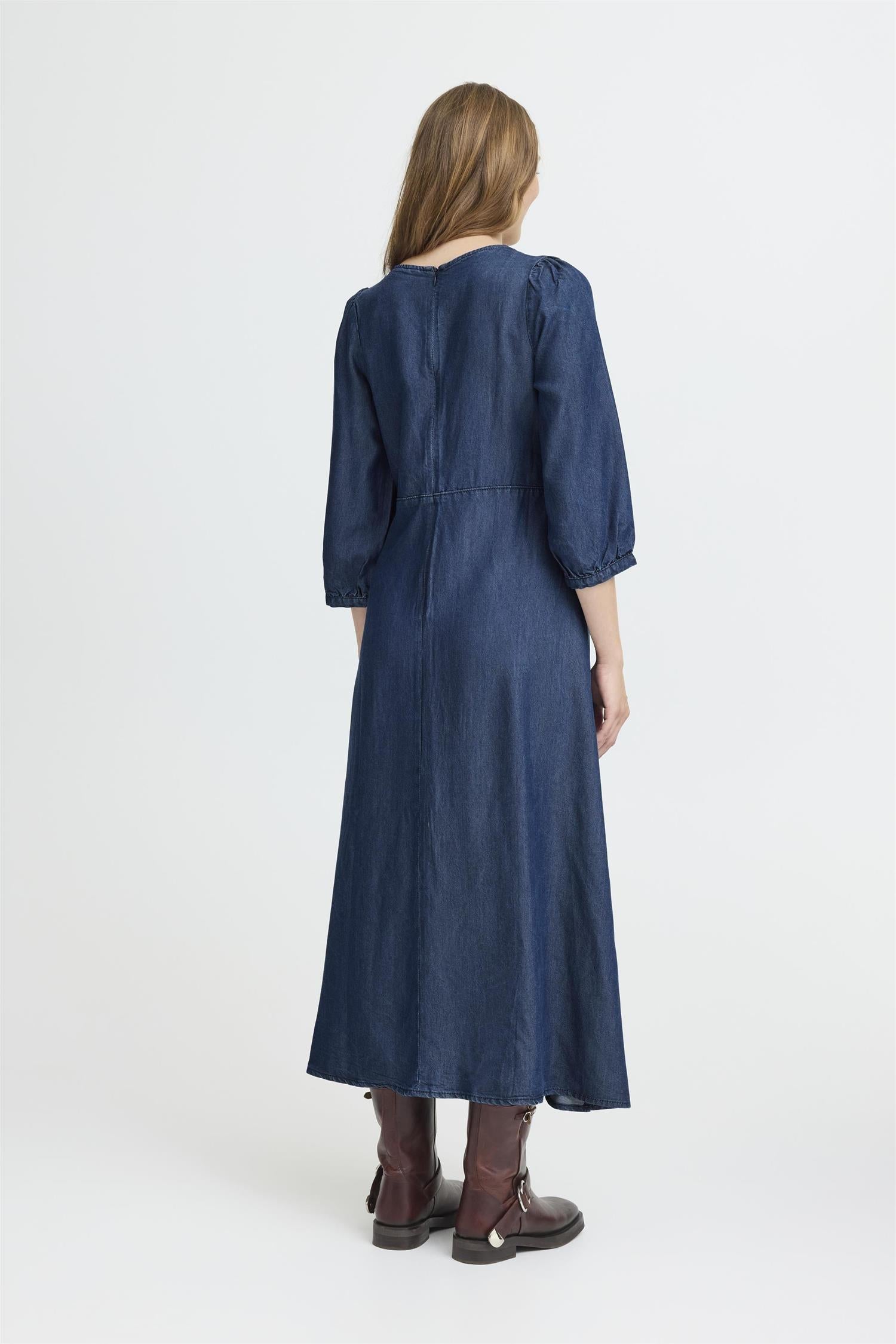 Pzsevielle Dress Un-Washed Denim