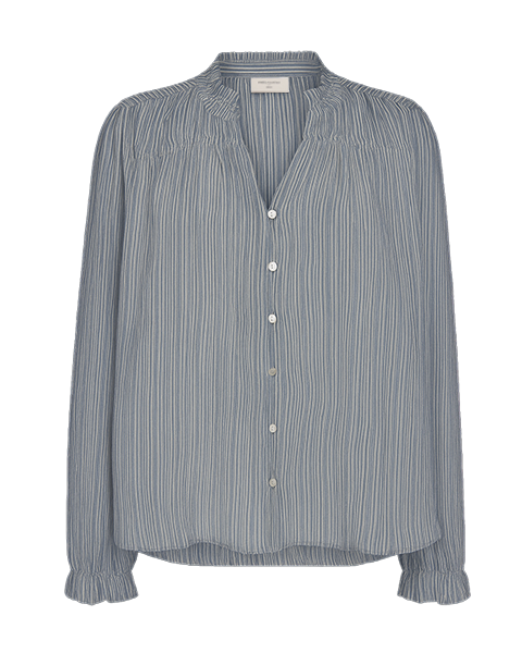 FQHELLY-BLOUSE Jeansblå